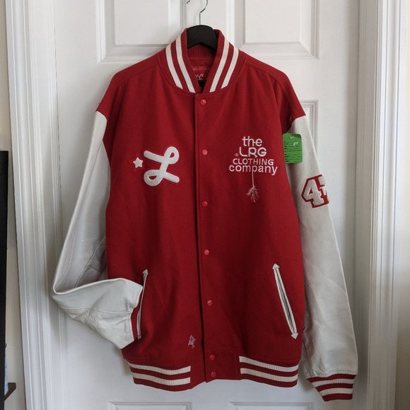 Lrg Other - LRG RED Varsity Jacket Men's 2XL XXL The LRG clothing Company